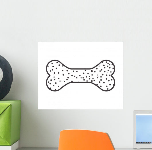 Silhouette with Pet Bone Wall Mural