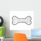 Silhouette with Pet Bone Wall Mural