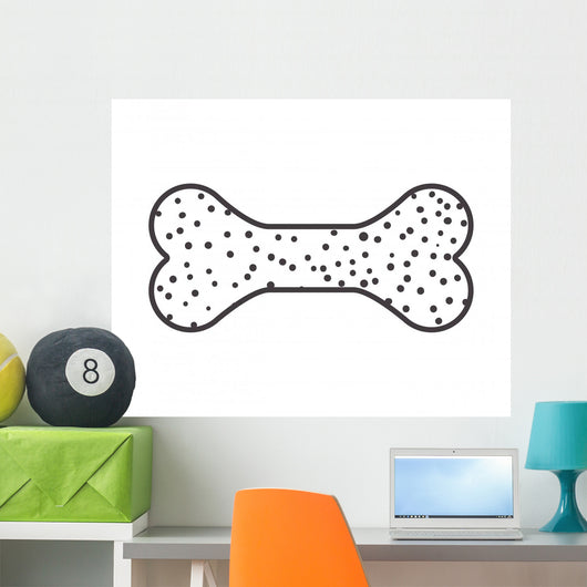 Silhouette with Pet Bone Wall Mural