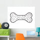 Silhouette with Pet Bone Wall Mural