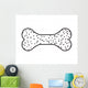 Silhouette with Pet Bone Wall Mural