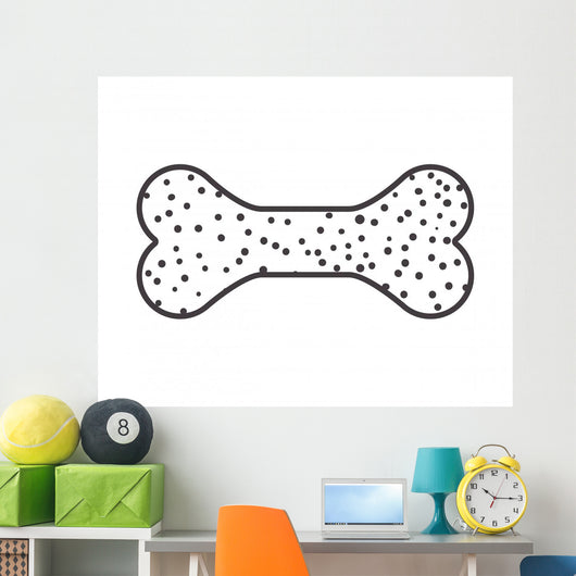 Silhouette with Pet Bone Wall Mural