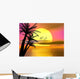 Colorful Tropical Sunset Sunrise Wall Mural