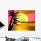 Colorful Tropical Sunset Sunrise Wall Mural