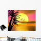 Colorful Tropical Sunset Sunrise Wall Mural