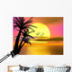 Colorful Tropical Sunset Sunrise Wall Mural