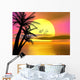 Colorful Tropical Sunset Sunrise Wall Mural