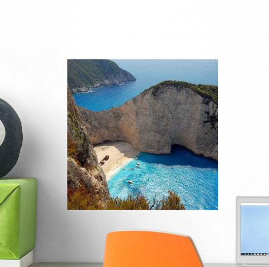 Zakynthos Shipwreck Beach Wall Mural
