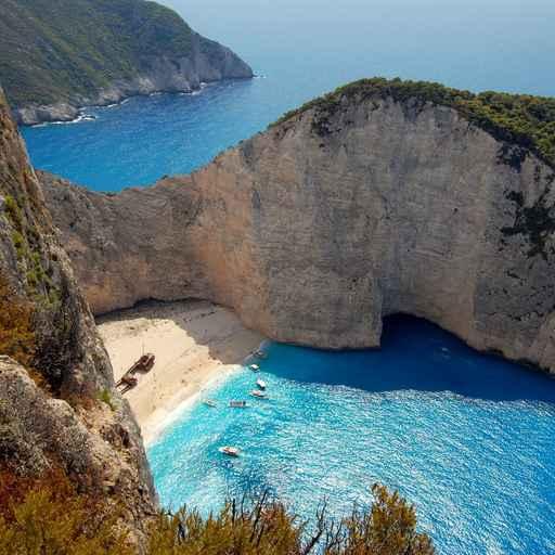 Zakynthos Shipwreck Beach Wall Mural