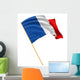 3D French Flag with Wall Mural