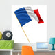 3D French Flag with Wall Mural