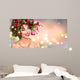 Xmas Model Woman Holiday Wall Mural