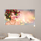 Xmas Model Woman Holiday Wall Mural