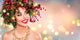 Xmas Model Woman Holiday Wall Mural