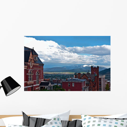 Historic Red Brick Buildings Wall Decal