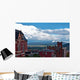 Historic Red Brick Buildings Wall Decal