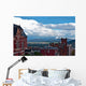 Historic Red Brick Buildings Wall Decal