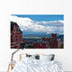 Historic Red Brick Buildings Wall Decal