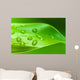 Bamboo - leaves with water drops Wall Mural