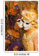 Carnival women whispering secrets Wall Mural