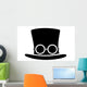 Steampunk Top Hat Silhouette Wall Mural