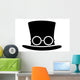 Steampunk Top Hat Silhouette Wall Mural