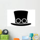 Steampunk Top Hat Silhouette Wall Mural