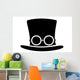 Steampunk Top Hat Silhouette Wall Mural