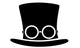Steampunk Top Hat Silhouette Wall Mural