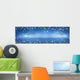 Blue Christmas Glitter Wall Mural