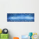 Blue Christmas Glitter Wall Mural