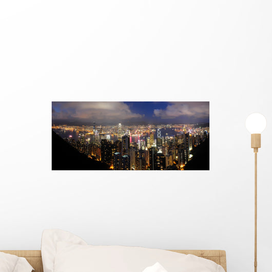 Hong Kong Night View from The Peak Wall Mural