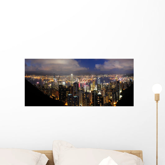 Hong Kong Night View from The Peak Wall Mural