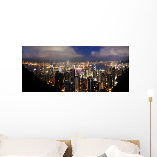 Hong Kong Night View from The Peak Wall Mural