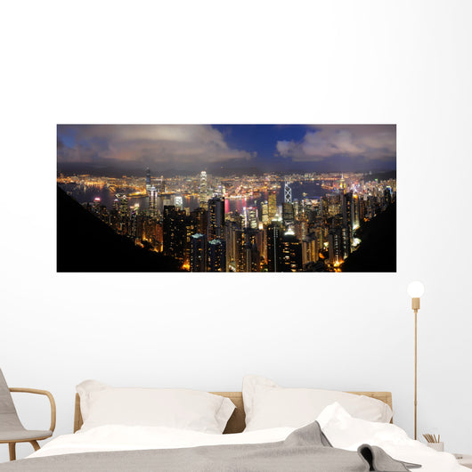 Hong Kong Night View from The Peak Wall Mural
