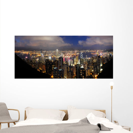 Hong Kong Night View from The Peak Wall Mural