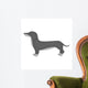 Dachshund Vector Icon Monochrome Wall Mural