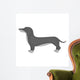 Dachshund Vector Icon Monochrome Wall Mural