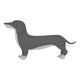Dachshund Vector Icon Monochrome Wall Mural