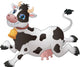 Happy Jumping Cartoon Cow Wall Decal