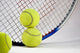 Tennis Racket and Balls on White Background Wall Mural