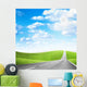 abstract scene blue sky on rural road Wall Mural