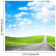 abstract scene blue sky on rural road Wall Mural