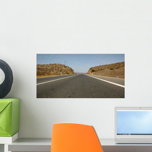 Lonely Desert Road Wall Mural