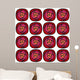 Seamless Red Roses Flower Wall Mural