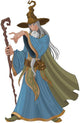 Fantasy Style Wizard Wall Decal