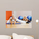 Group of people doing stretching exercise Wall Mural