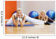 Group of people doing stretching exercise Wall Mural
