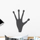 Alien's Hand Icon Black Wall Decal