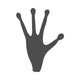 Alien's Hand Icon Black Wall Decal
